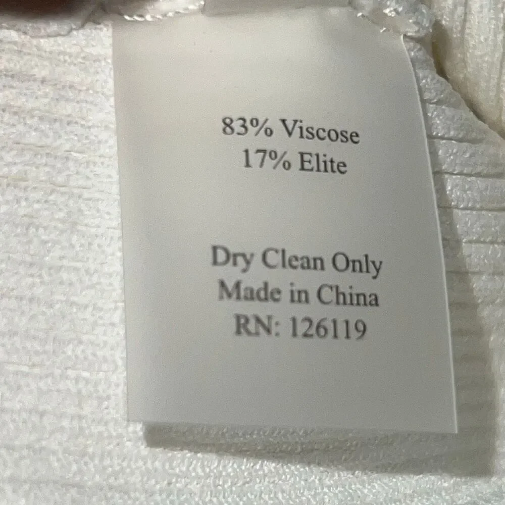 REVOLVE x Victor Glemaud White Ribbed Bodycon Mini Skirt, Women’s Small NWT